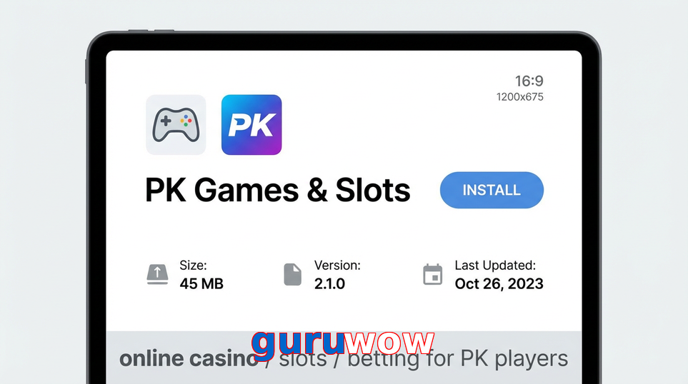 Game list for Guruwow gameapk section